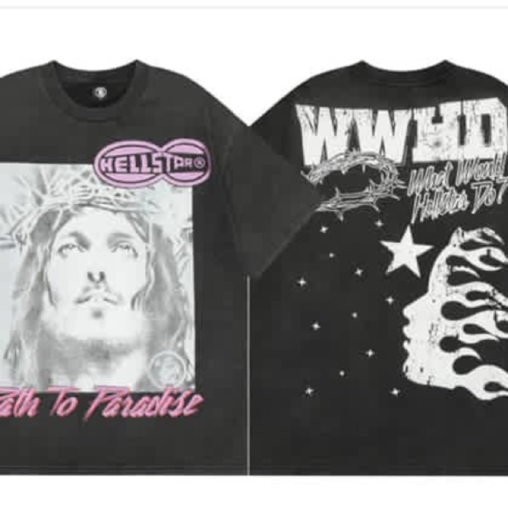 Hellstar Graphic T-Shirt in Black and White